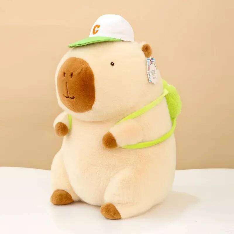 22CM Kapibala Plush Toy Internet Celebrity Capybara Jun Ugly Cute Guinea Pig Doll Boys Girls Anime Kawaii Y260128