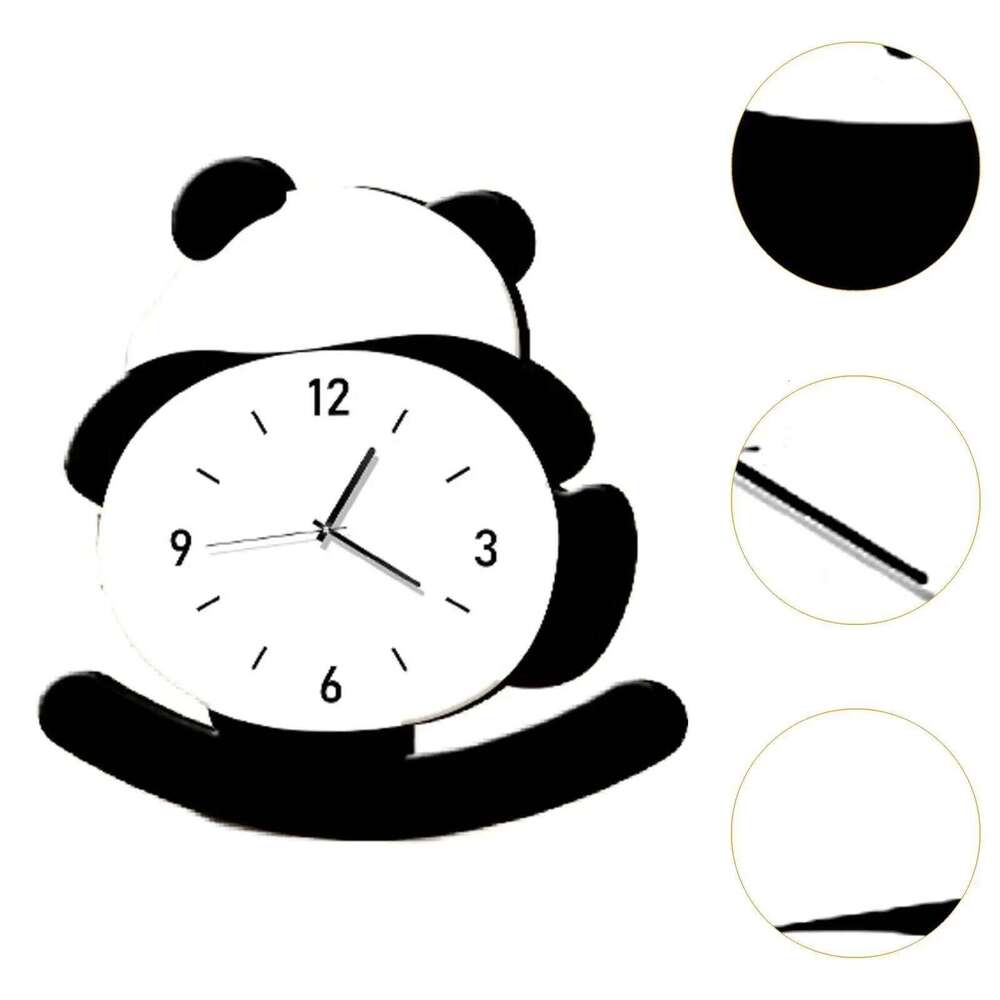 Desktop Clock Silent Festival Gift Easy to Read Tabletop Statue for Bedside Home Office Living Room Kitchen Housewarming Present W260130