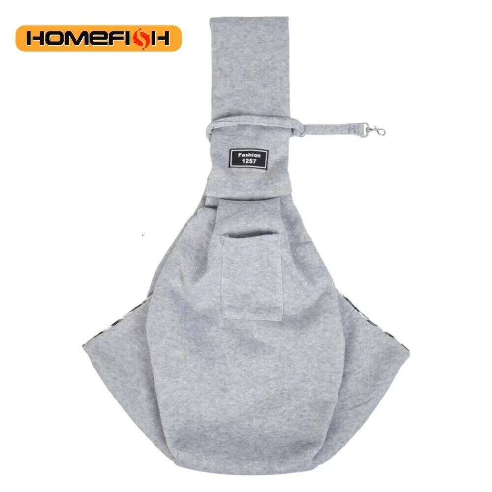 Adjustable Dog Sling with Pocket Breathable Small Animals Carrier Crossbody Shoulder Pet Outdoor Travel Portable Bag 26H0130