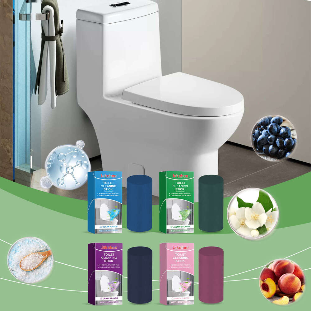 Jakehoe Ocean Bathroom Toilet Urine Stains Odor Dirt Household Fresh Scent Cleaning Stick S260130