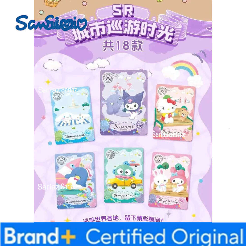 Sanrio Genuine Card Polaroid Family Coolomi Life Diary HelloKitty Series Pink Cute Anime Collection Cards Toys Gifts H260130