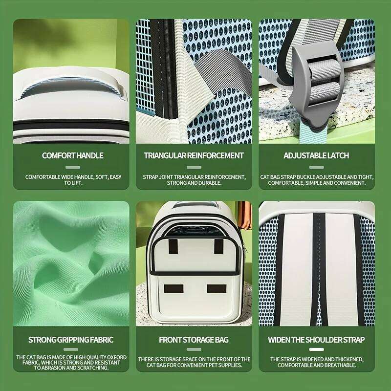 Pet Carrier Backpack, Going Out Large Transparent Space Capsule Breathable Portable Bag Backpack Cat Dog Supplies 26H0130