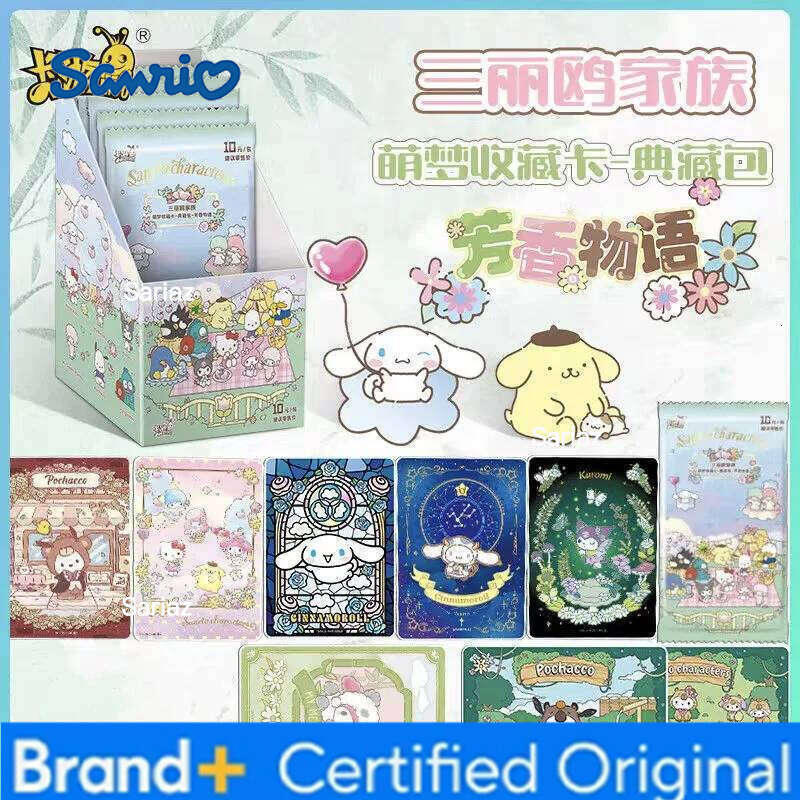 Sanrio KAYOU Genuine Family Series Cute Dream Card Fun Shadow Bag Warm Winter Snow Anime Collectible Cards Toy Gifts H260130111