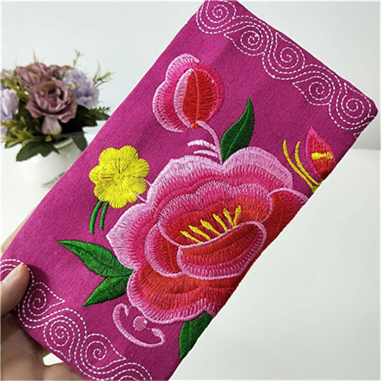 2026 New Ethnic Style Soft Wallet Women, Embroidered Phone Coin Purse, Handheld Clutch Bag For Women