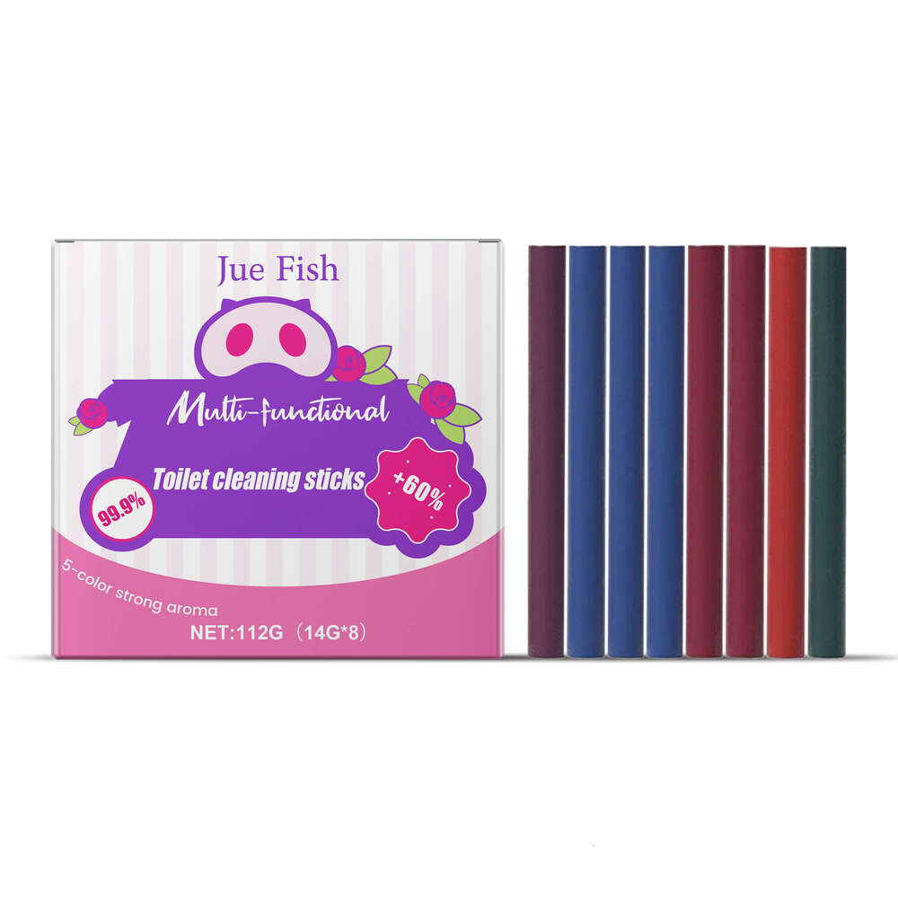 Jue Fish Multi-Functional 112g Clean Odor Stains Urine Scale Multi-Effect Cleaning Toilet Stick S260130