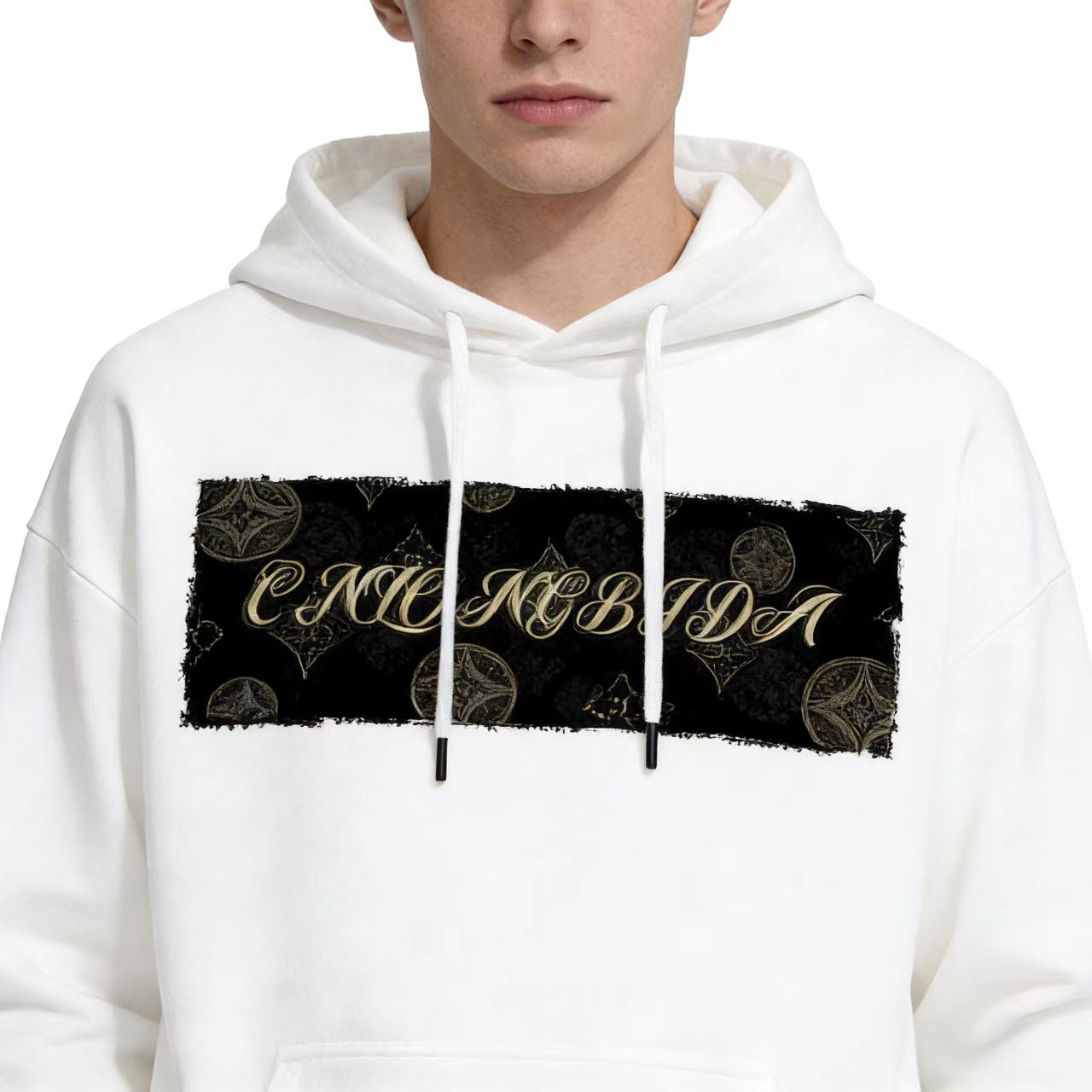 Men's Hoodie Street Retro Chinese Style Pullover Hooded Sweatshirt