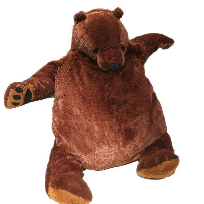 Cute Creative Giant Simulation Bear Toy Plush Stuffed Dolls Lifelike Home Sofa Decoration High Quality Kids Girls Birthday Gifts Y260128