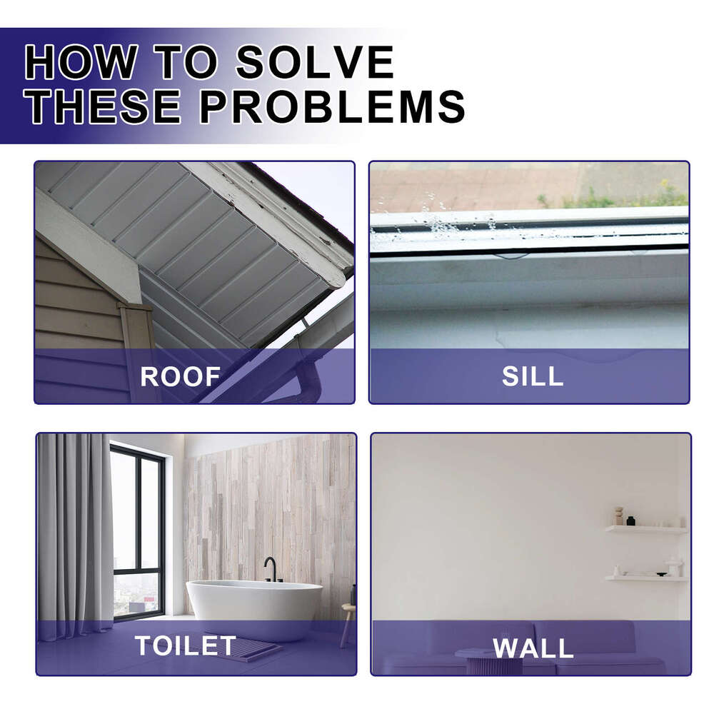 Jaysuing Waterproof Coating for Bathroom Kitchen Exterior Wall Balcony Roof Tile Leak Repair Glue S260130