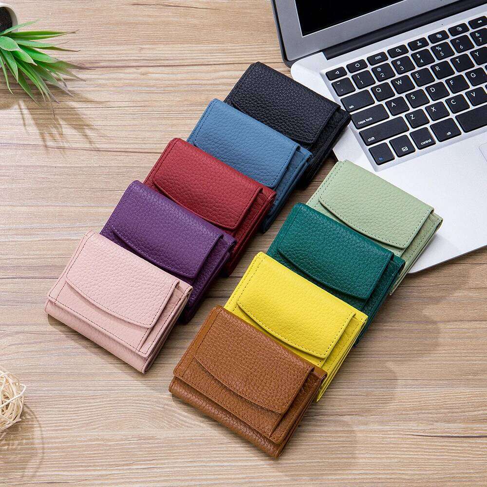 Zency Genuine Leather Wallet Case For Women Fashion Mini Coin Purse Money Bag Girl Card Holder Multifunction Rfid Anti Scanning Z260130