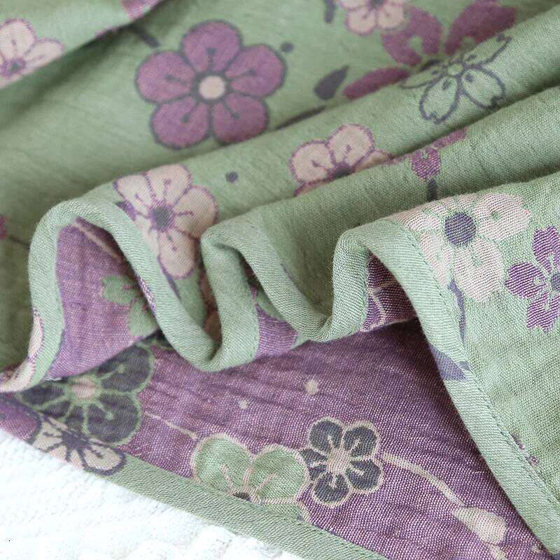 Mardi Hefxessdr National Style Women s Thin Spring Summer Color Woven Cotton Pullover Sleepwear Set Loose and Comfortable Home Pajamas