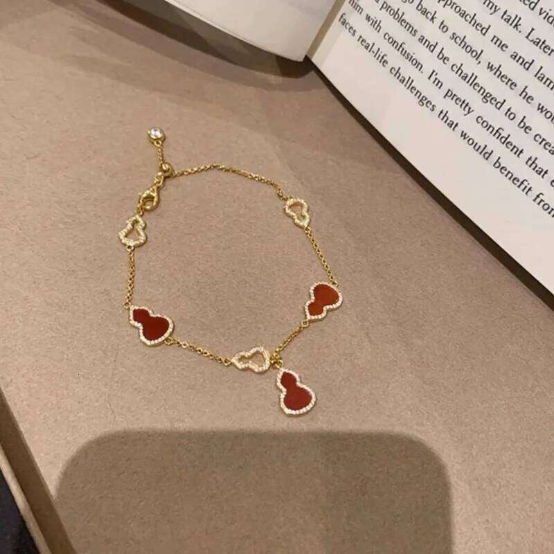 925 Sterling Silver Shell Mother Gourd Symbolizes Good Fortune Bracelet for Women Fine Jewelry Minimalist Accessories Wholesale