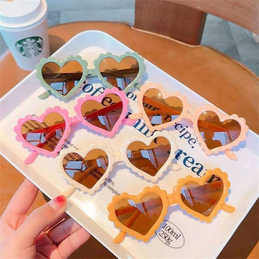 1Pc Cartoon Heart Children Baby Sunglasses Boys Girls UV400 Sun Glasses Shades Kids Gifts Fashion Party Eyeglasses H260130