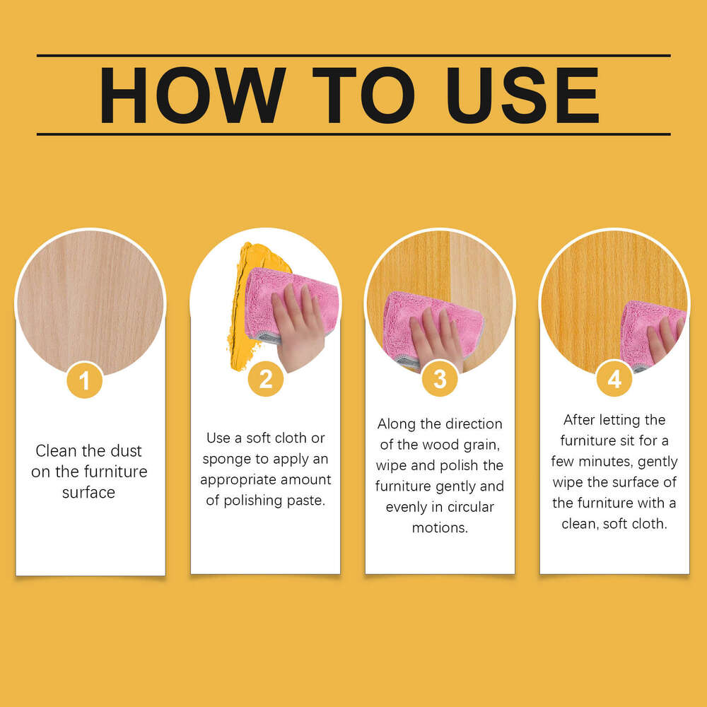 Jue-Fish Multi-Purpose Beeswax Household Cleaning Maintenance Furniture Care Polish S260130