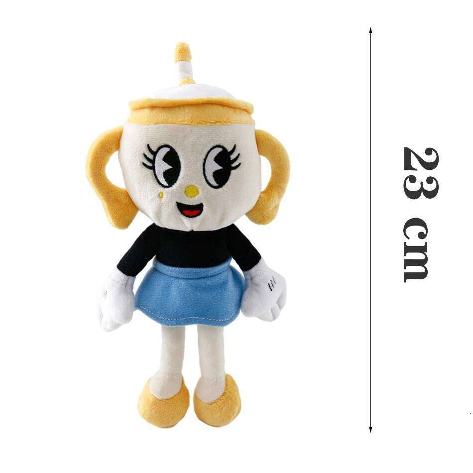 25cm Adventure Game Cuphead Toy Mugman The Devil Legendary Chalice Plush Dolls Toys for Children Gifts Christmas present Y260128