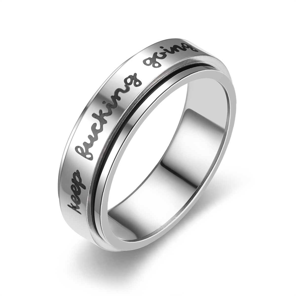 Fashion New Niche Smooth Matte Rotatable Keep Fucking Going... Exclusive