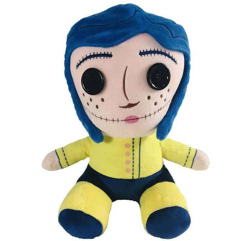 25cm Coraline Plush Doll Stuff Cartoon Figure Soft Pillow Ugly Cute Collectible Dolls Kawaii Decoration Toys Birthday Kids Gifts Y260128