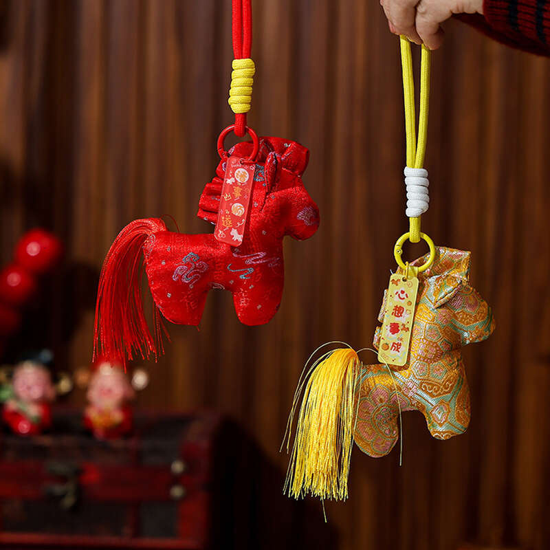 2026 of the Mascot Zodiac Cute New Year Gift Little Horse Ancient Style Bag Car Pendant