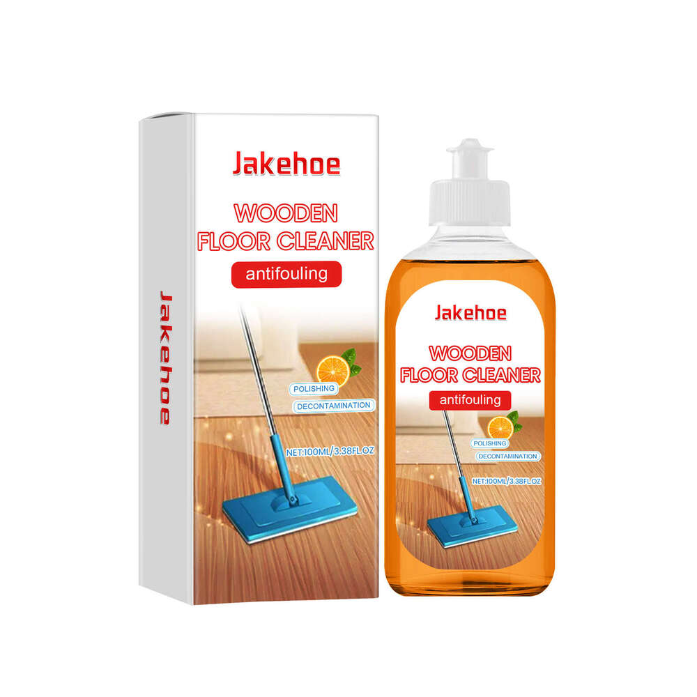 Jakehoe Cleaner Wooden Floor Multi-effect Stain Removal Descaling Polishing Brightening Orange Scent Foam S260130