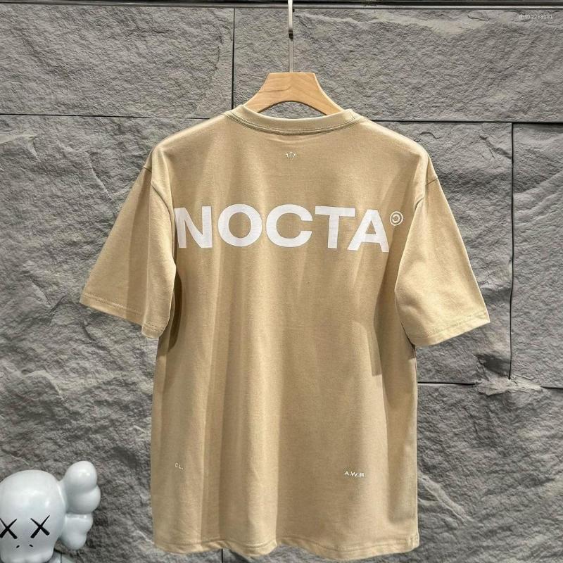 Men's T Shirts Drop Nocta 2026 Summer Couple Letter Printed Round Neck Short-Sleeved T-Shirt Black Gray Green