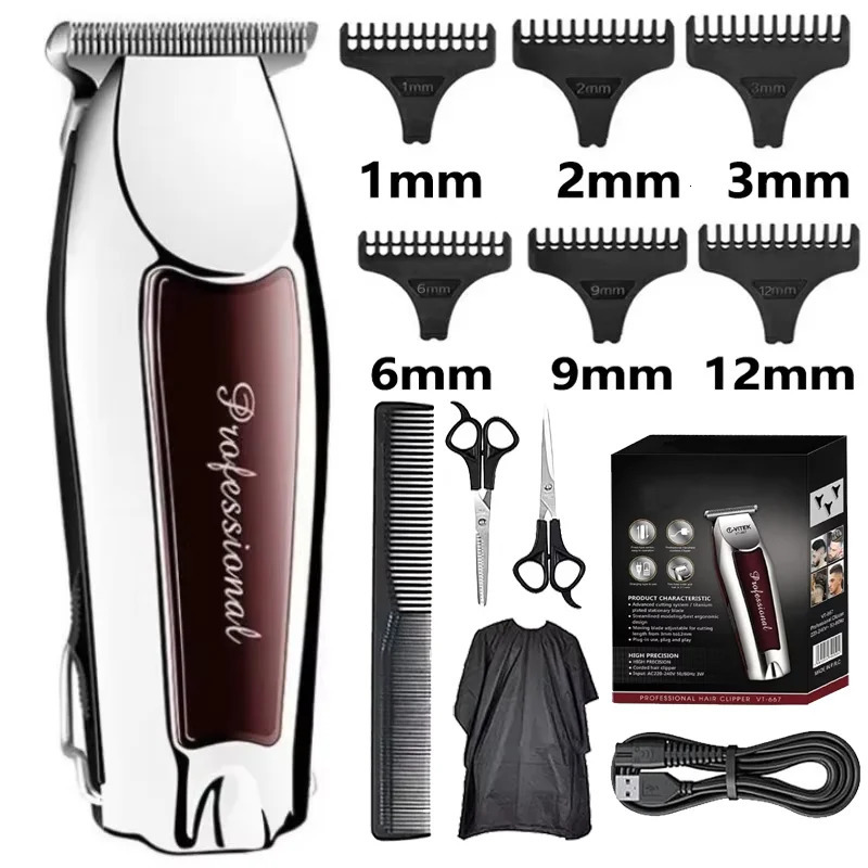 Hair Clipper Hair Trimmer Hair Clipper Professional Barber Trimmer Electric Shaver Hair Cutting Machine Rechargeable Trimmer Men 260129