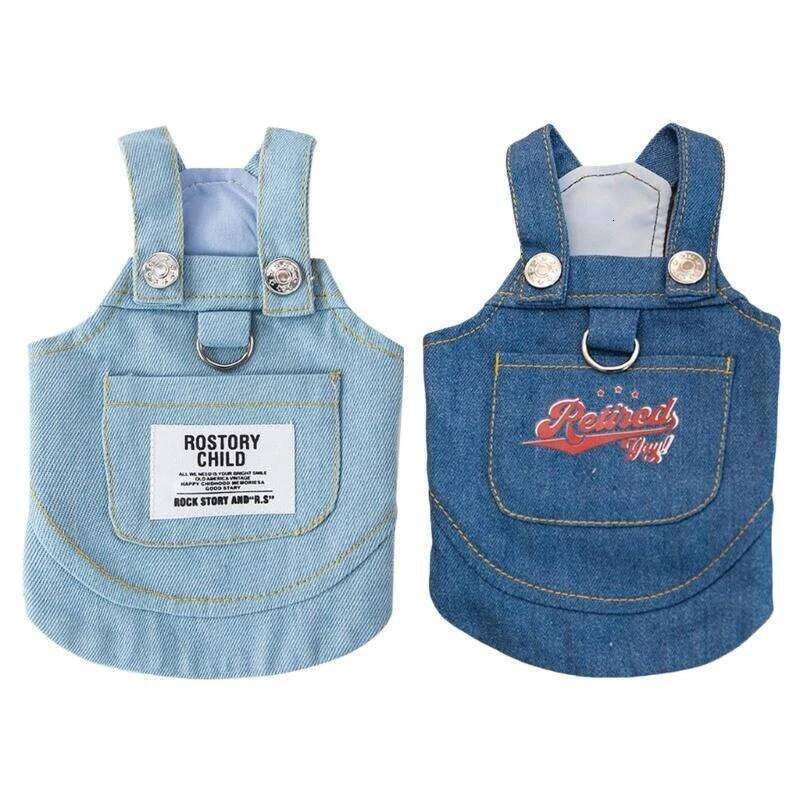 Comfortable Pet Denims Sweet Love Spring Small Dog Clothes Skirt for Outings and Gatherings H260129