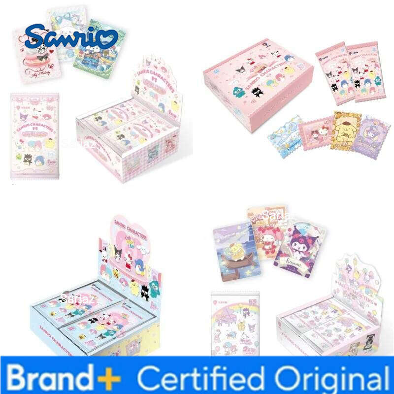 Sanrio KABAO Original Kuromi Hello Kitty Shining Cartoon My Melody Collectible Game Card Toy For Children Gift H2601301
