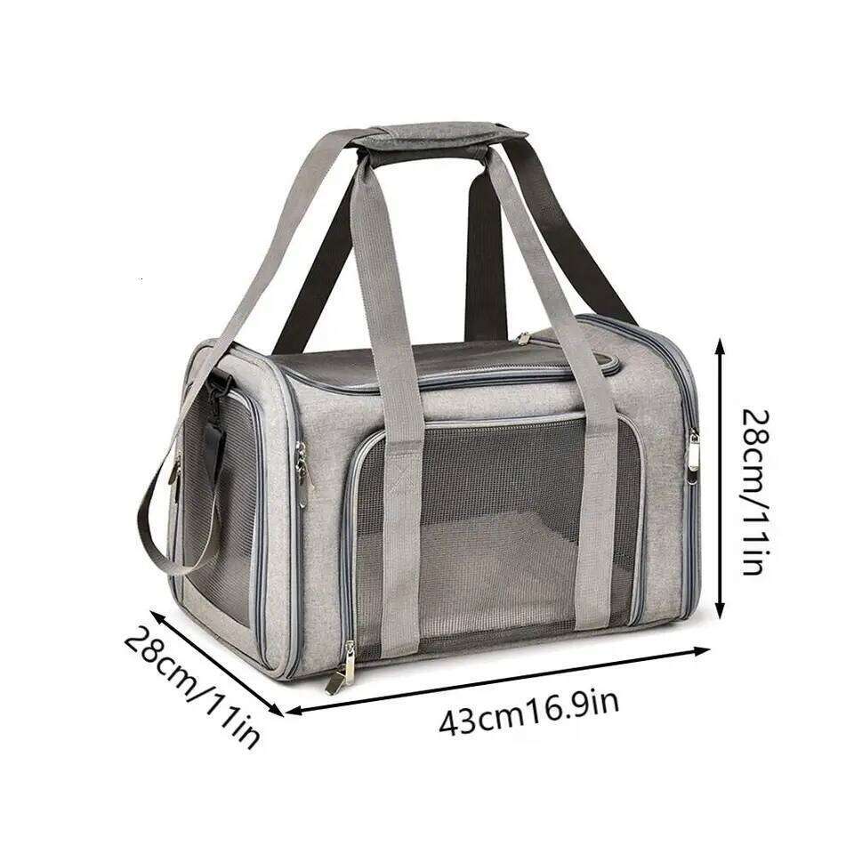 1PC Cat, Dog for Small Medium Cats Puppies up to 15 Lbs, Collapsible Travel Puppy Carrier 26H0130