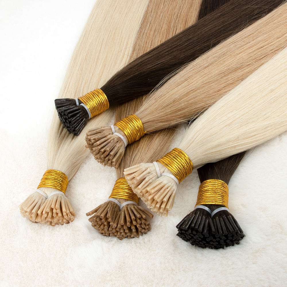 22inch 100g I customzied color Pre Bonded Hair Extensions Stick Tip Keratin Hair 100% Virgin Cuticle Aligned Remy Human Hair Extension