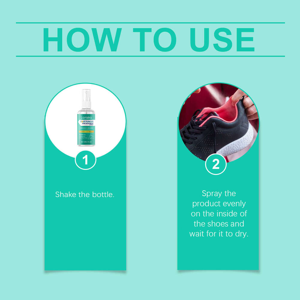 Laniska Freshening Spray Shoe Cleaner Foot Sweat Odor Long-lasting Fresh Clean Smell Deodorant S260130