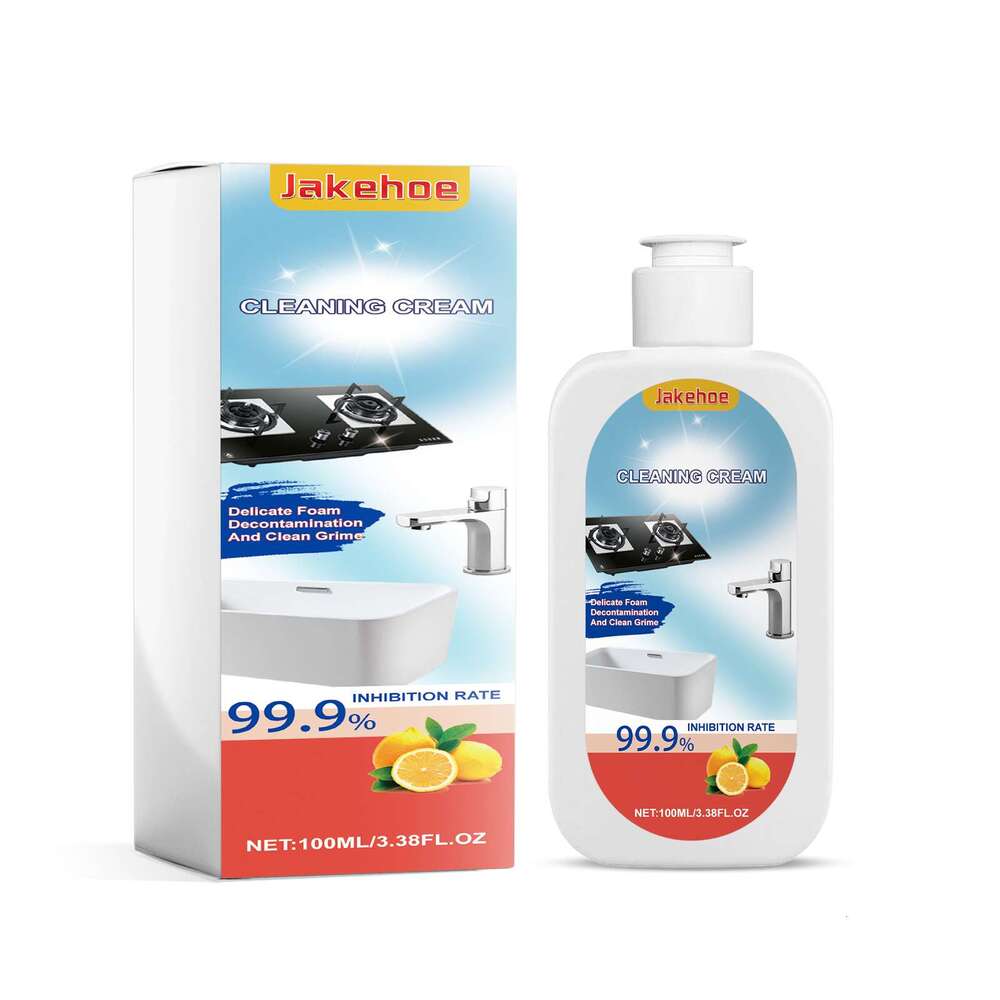 jakehoe Multi-Surface Cleaner Kitchen Utensils Heavy Grease Sink Stains Powerful Efficient Cleaning Milk S260130