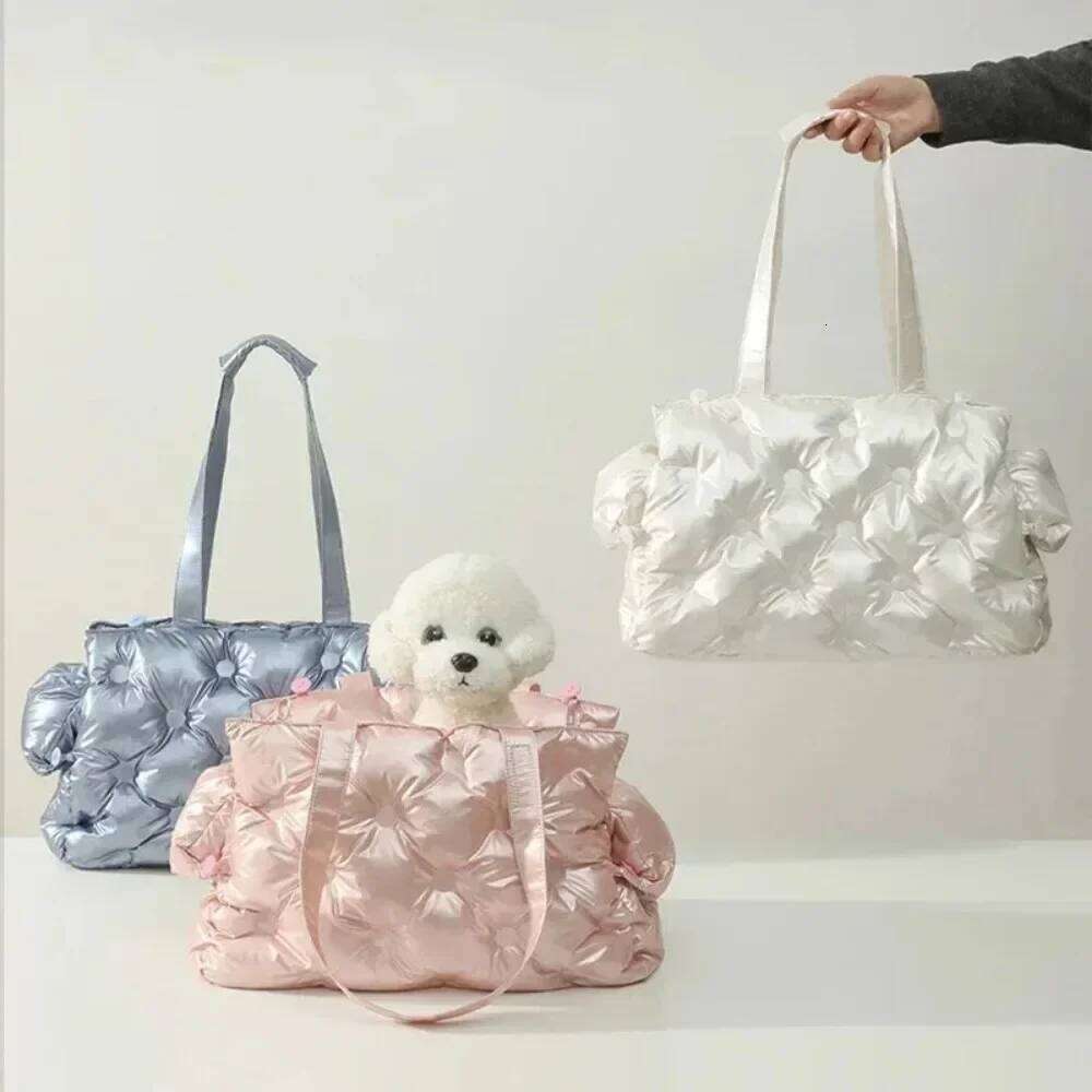 Winter Carrier Warm Handbag Small Cat Portable Pet Travel for Puppy One Shoulder Dog Outdoor Carry Bag - view 3