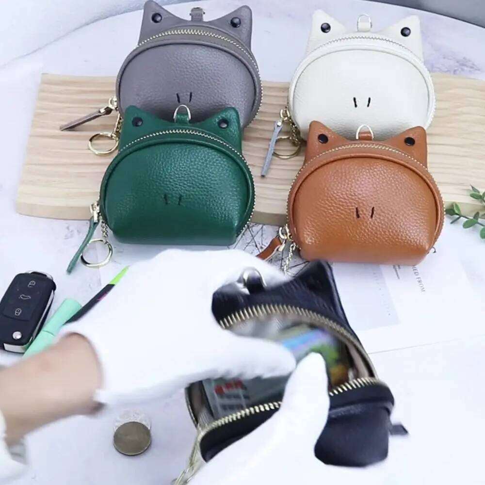 High Quality Genuine Leather Coin Purse Cartoon Frog Design Multi-Functional Storage Bag Zipper Card Holder Daily Use Z260130
