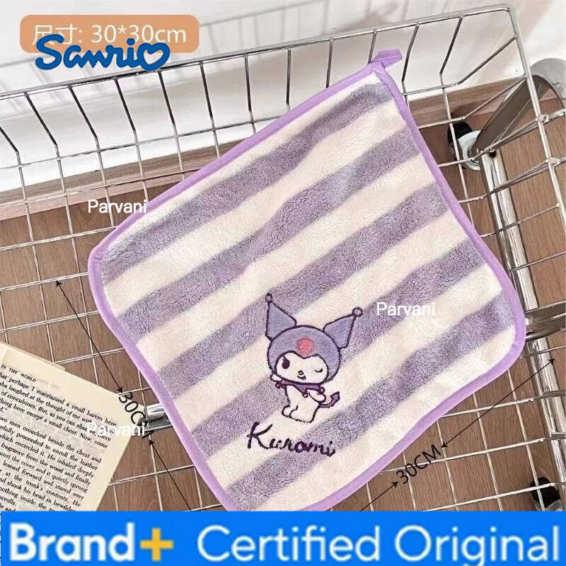 Sanrio My Melody Kuromi Soft Comfort Children's Towels Cartoon Fashion Practical Face Towel Portable Water Uptake Handkerc H260130