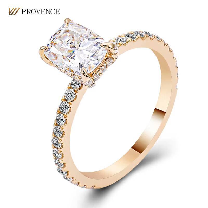 18k Solid Gold Moissanite Diamond Jewelry Rings Fine Jewelry Popular Design for Women Wedding Bridal Jewelry Set for Wedding