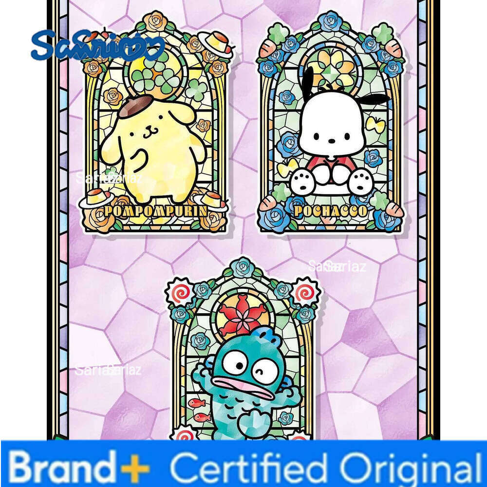 Sanrio KAYOU Family Metal Badge Series Card Game Official Blind Box Collectible Trendy Magnetic Bar Guzi Gift for Ages 4-99 H260130