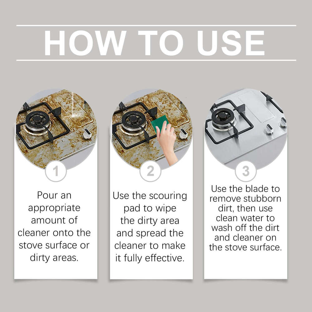 Jakehoe Cleaner Kitchen Range Hood Stove Oil Stain Polishing Brightening Daily Cleaning Agent S260130