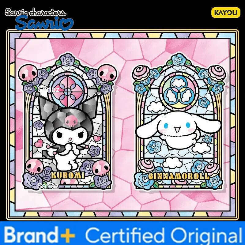 Sanrio Kayou Family Metal Series Surprise Blind Box Official Genuine Acg Goods Magnetic Badge Decorative Children Toy Gift H260130