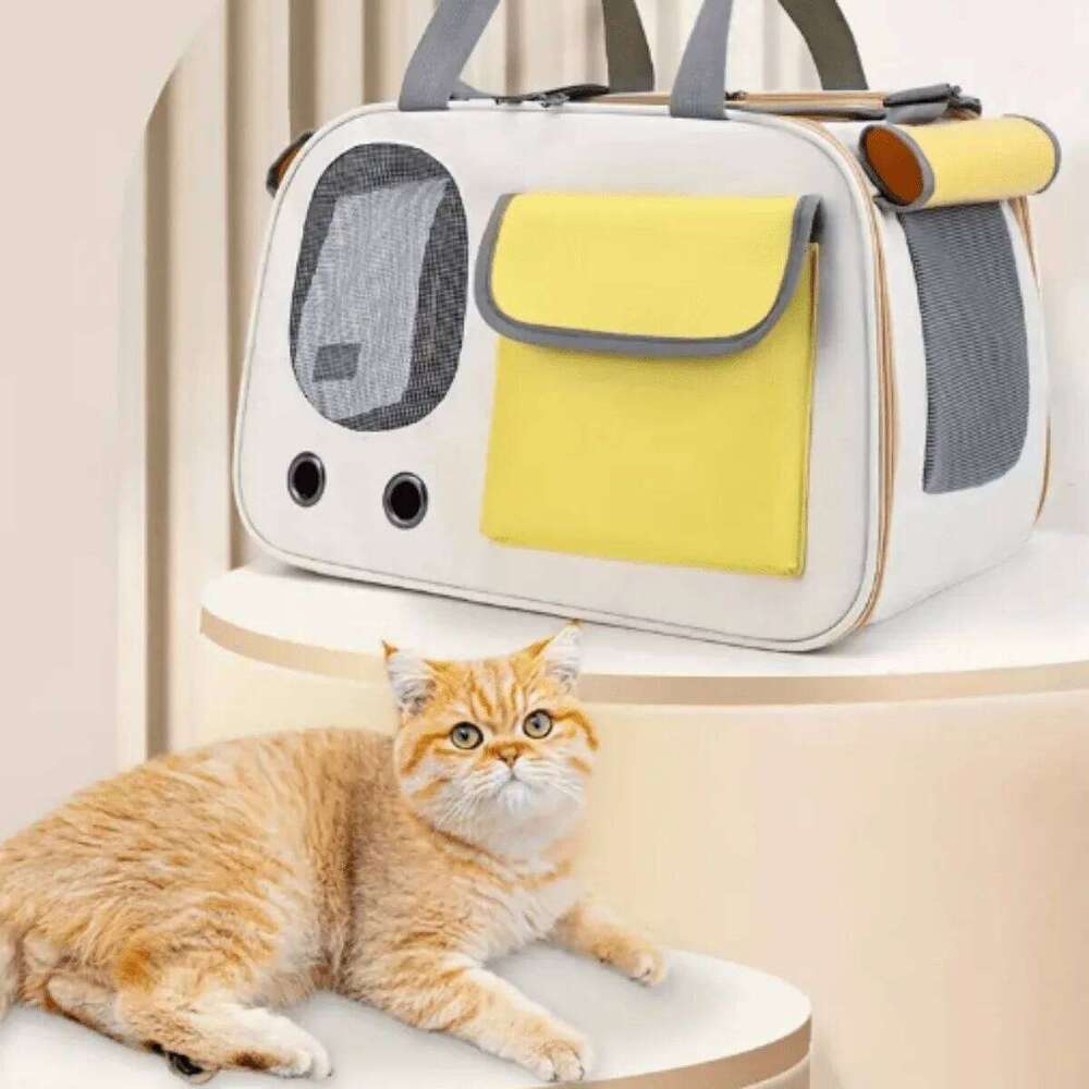 1Pcs Portable Pet Carrier Cat Bag Ideal Travel Outdoor Activities Suitable For Cats And Small Dogs 26H0130