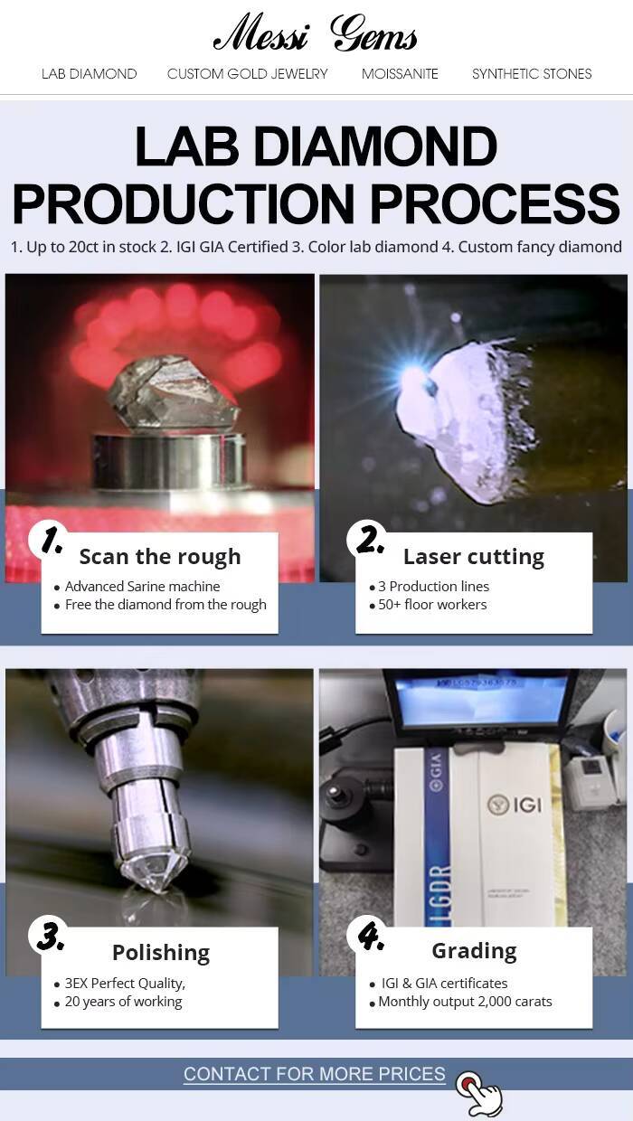 IGI 18K Gold 263CT Princess Cut Lab Diamond Rings Customized Wedding Diamond Engagement Ring