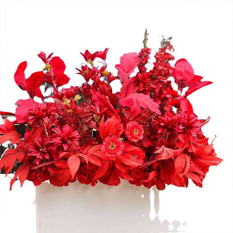 Artificial Simulation Silk Earth Row High Flower Stage Wedding Road Event Party Layout Floor Flowers Arrangement W260130