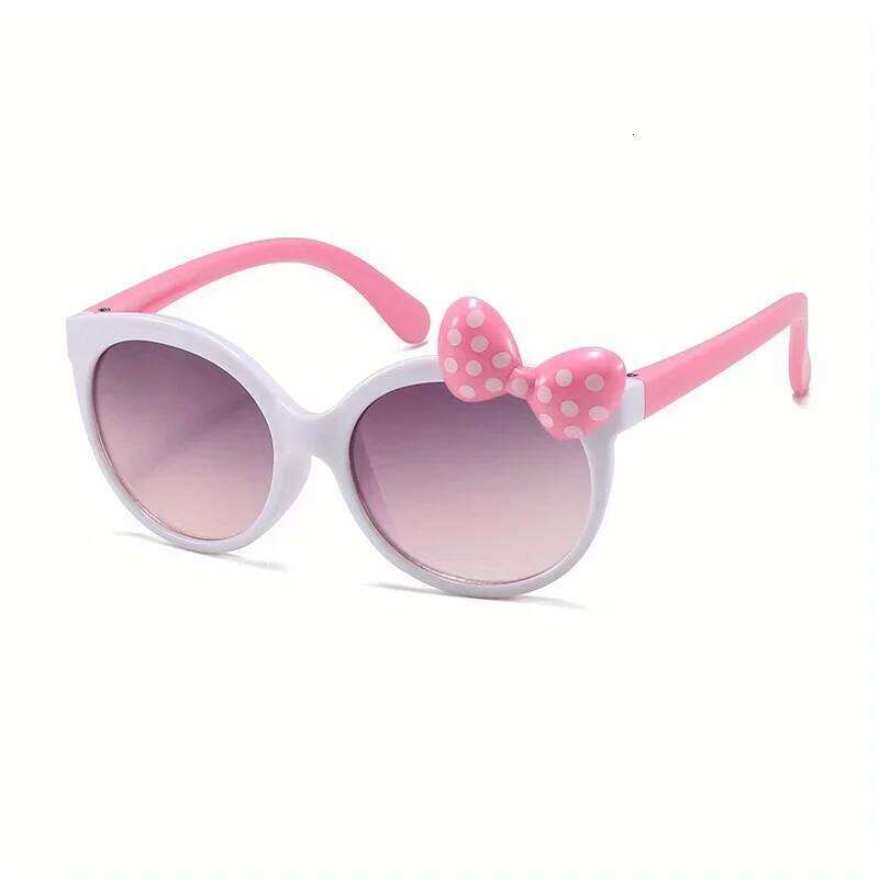 Cute Cartoon Bowknot Sunglasses, Girls Kids Children Sunshade Glasses For Climbing Outdoor Sports H260130