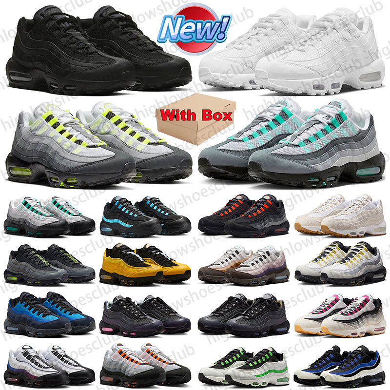 Free shipping 95 95s with box designer sneakers running shoes for men women Black White Green Red mens trainers sports outdoor