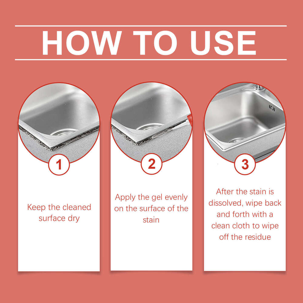 Jue-Fish Multi-Purpose Stain Gel for Cleaning Kitchen and Bathroom Grease Stains Multi-Effect Cleaner S260130