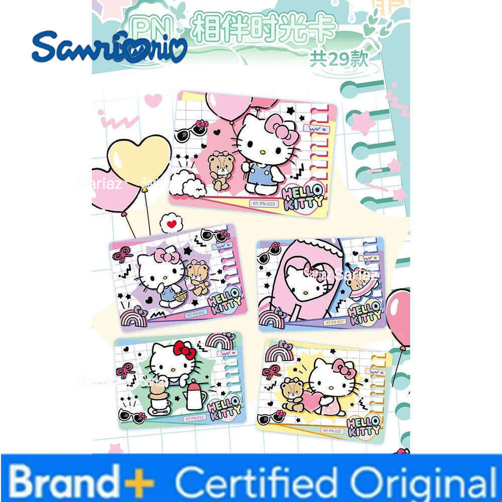 Sanrio Genuine Dream Tour Polaroid Cards Family HelloKitty Life Diary Anime Collection Card Toys Gifts H260130
