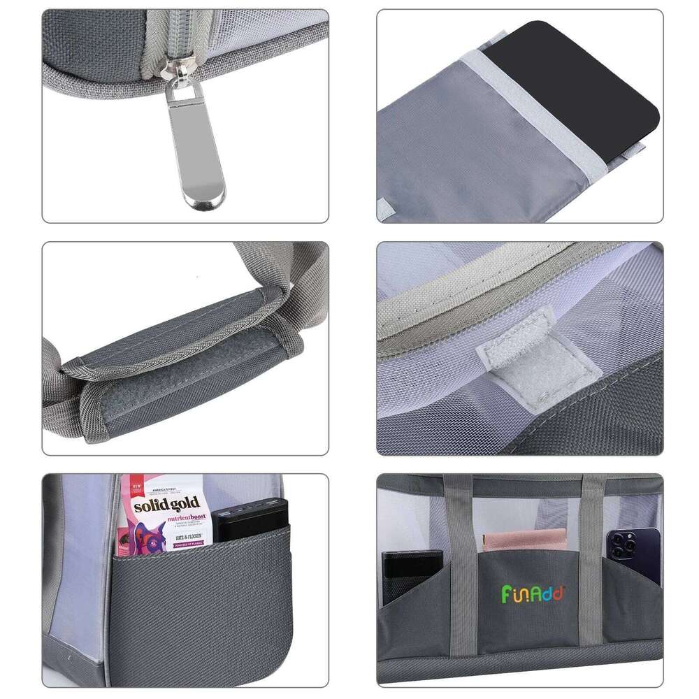 FUNADD 44 30.5 x 20.5cm Portable Breathable Pet Outdoor Shoulder Tote Crossbody Handbag Dog Cat Bag 26H0130