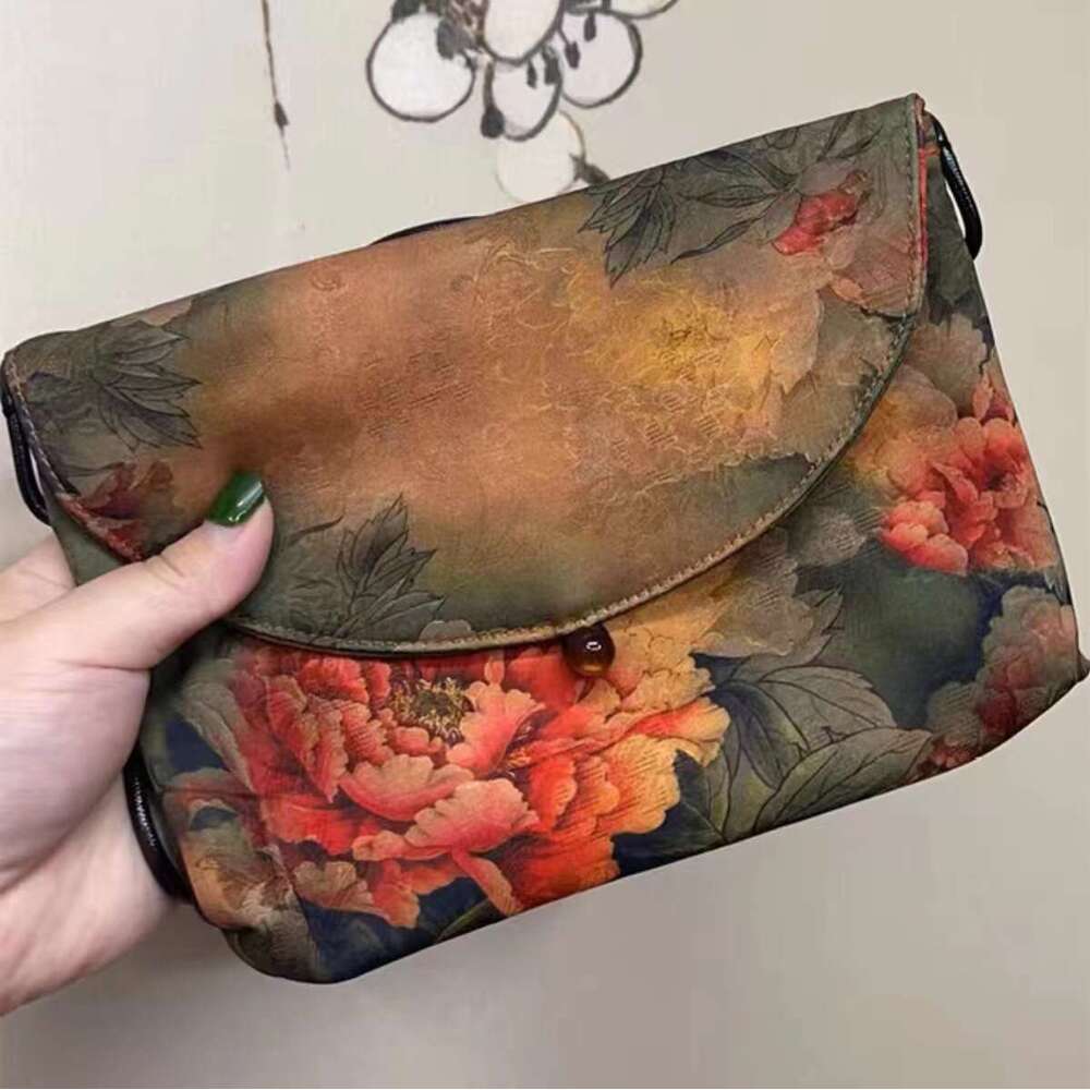 Floral Fragrant Cloud Silk Phone Crossbody Bag Stone Mountain Versatile New Chinese National Style Clutch Series Evergwish