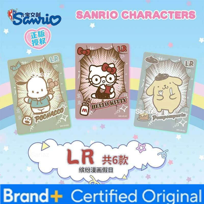 Sanrio Genuine Polaroid Party Animation Cartoon Game Collection Card Peripheral Children Toy Holiday Gift H260130