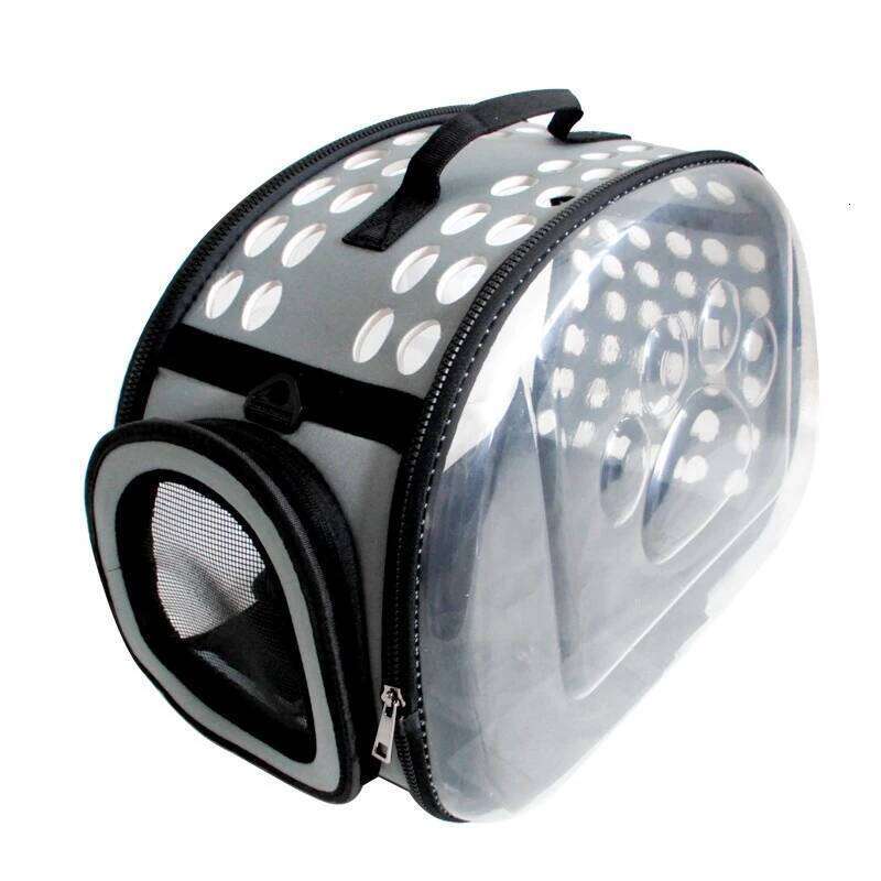 Foldable Pet Cats Dogs Adjustable Shoulder Strap Handheld Portable Medium Size Carrier Backpack Outdoor Travel Car Trips 26H0130