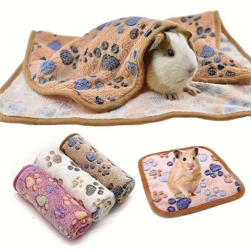 EFF High Quality Soft Fluffy Blanket Cute Dog Cat Paw Print Thick Coral Fleece Blankets Pet Mat Warm and Comfortable Thermal Pad 26W01130