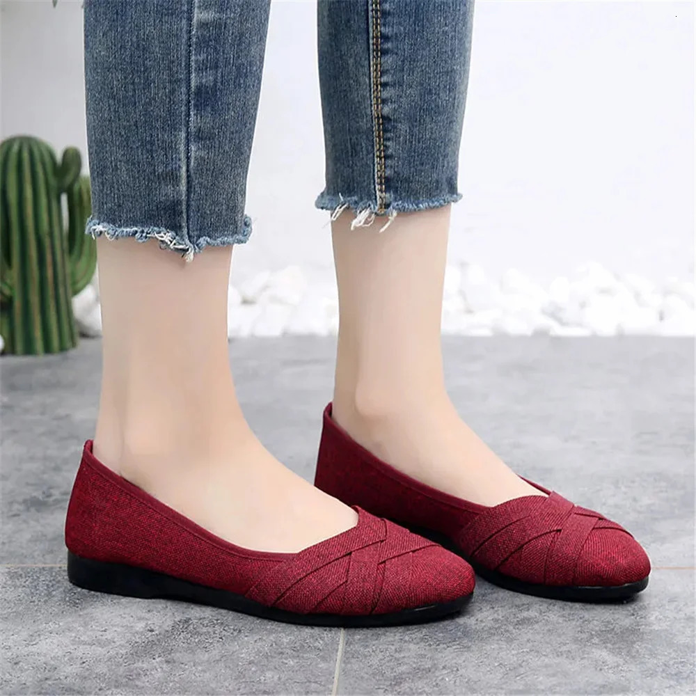 women fashion light weight plus size mesh breathable spring slip on flat loafers lady casual comfort office work shoes b607 260123